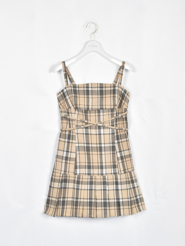 裾プリーツクロスワンピース 詳細画像 チェック 16