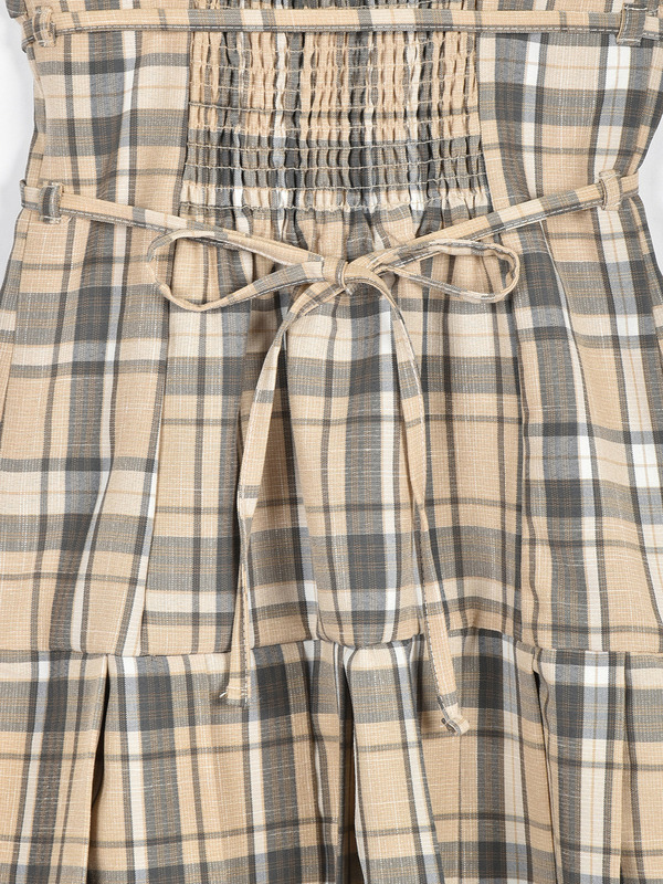 裾プリーツクロスワンピース 詳細画像 チェック 16