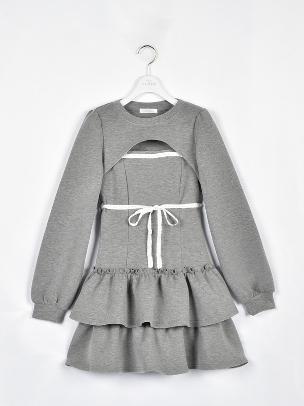 ボンディングセットワンピース 詳細画像 グレイ 1