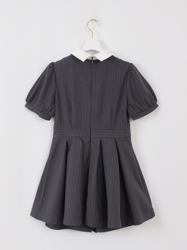 ネクタイ付きタックプリーツワンピース 詳細画像 ピンクブラウン 16