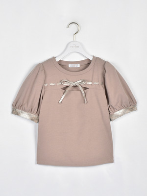 バスト切替リボントップス