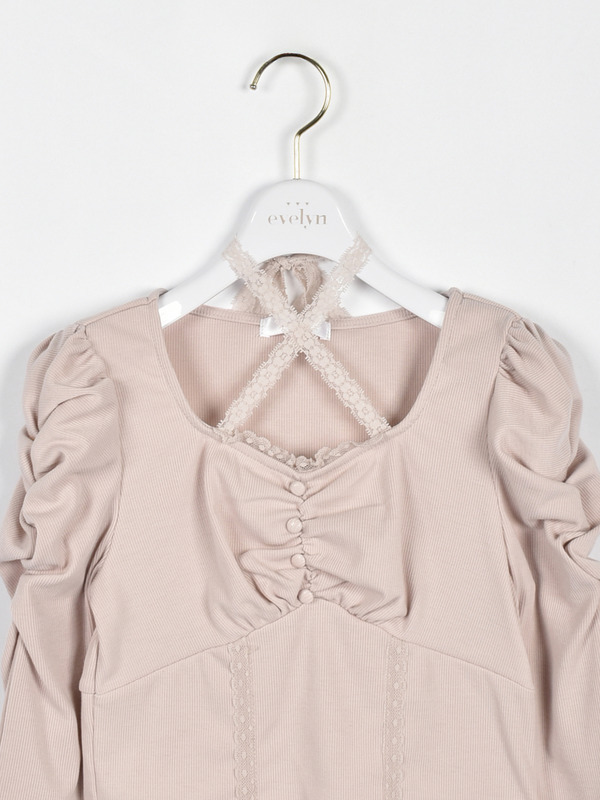 レースクロスリブトップス 詳細画像 アイスグレイ 16