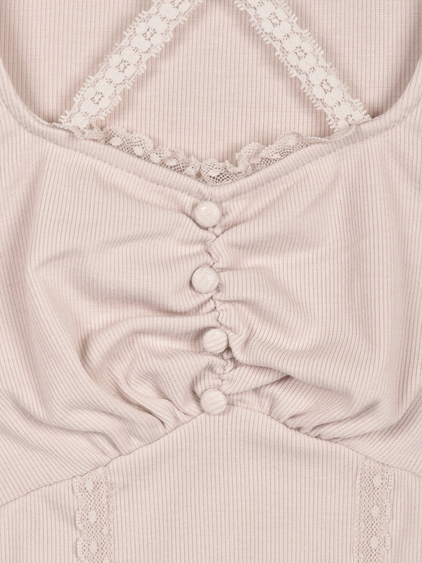 レースクロスリブトップス 詳細画像 アイスグレイ 16