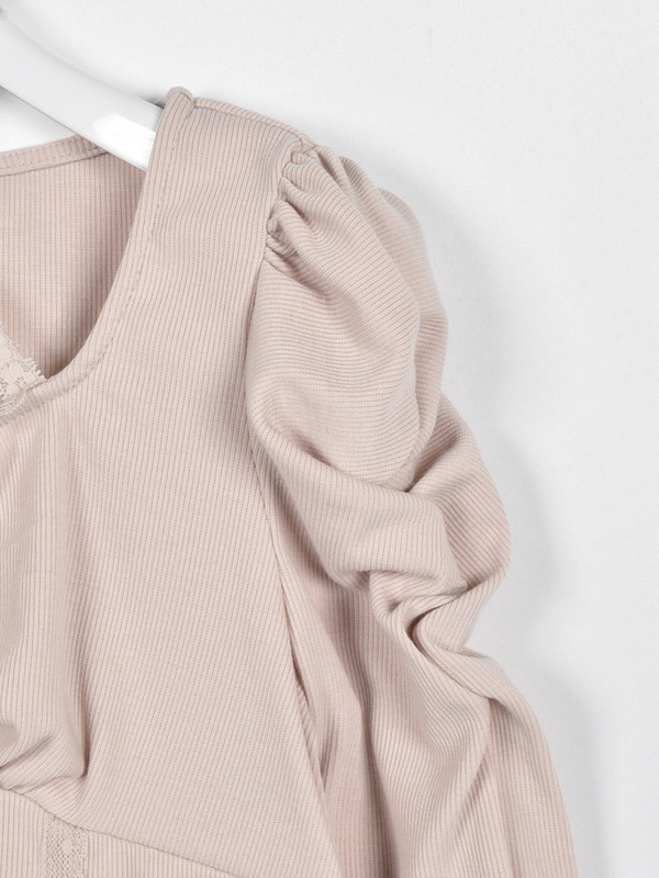 レースクロスリブトップス 詳細画像 アイスグレイ 16