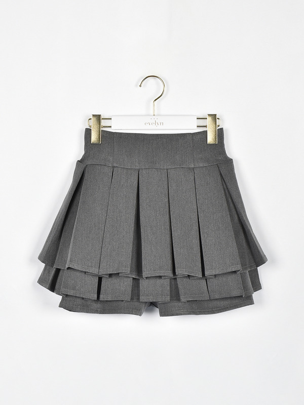 ダブルタックスカート 詳細画像 チャコール 1