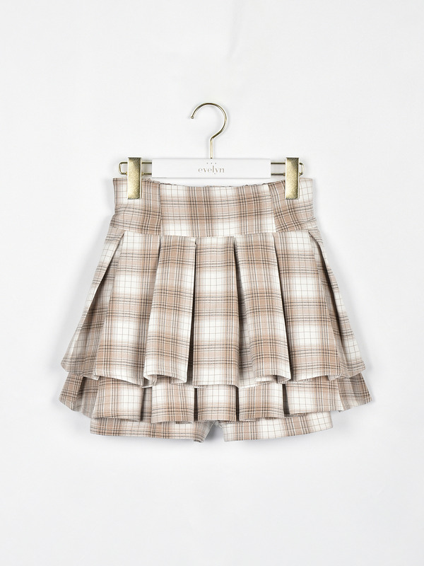 ダブルタックスカート 詳細画像 ベージュ 1