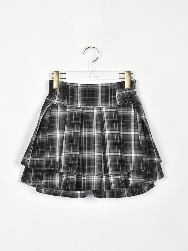 ダブルタックスカート 詳細画像 ブラック 1