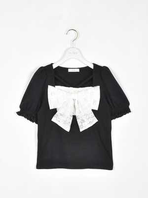 フロントリボンレーストップス