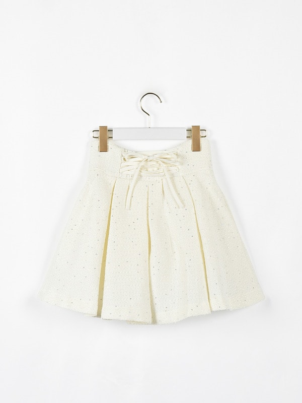 編み上げタックスカート 詳細画像 ブラック 16