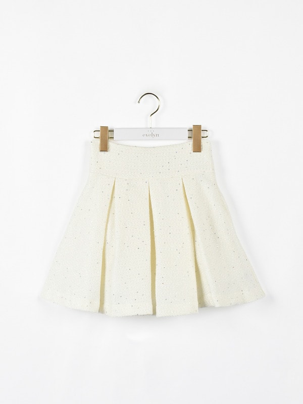 編み上げタックスカート 詳細画像 オフホワイト 1