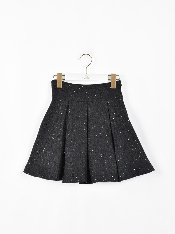 編み上げタックスカート 詳細画像 ブラック 1