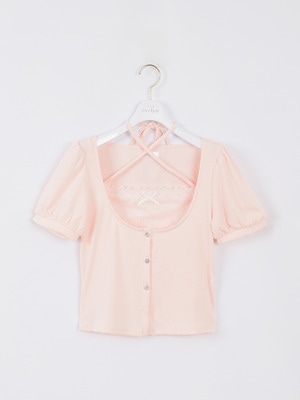 レースリブキャミセット