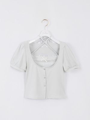 レースリブキャミセット