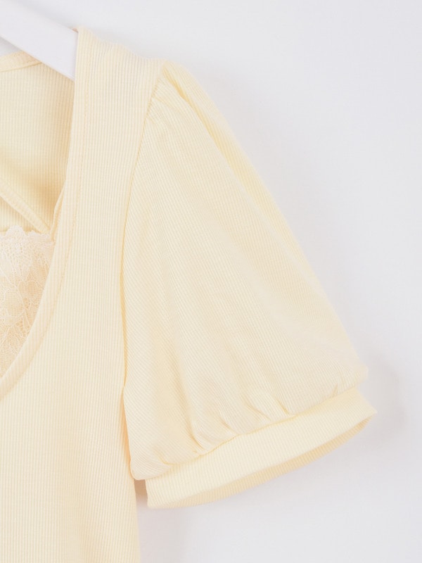 レースリブキャミセット 詳細画像 ブラック 16