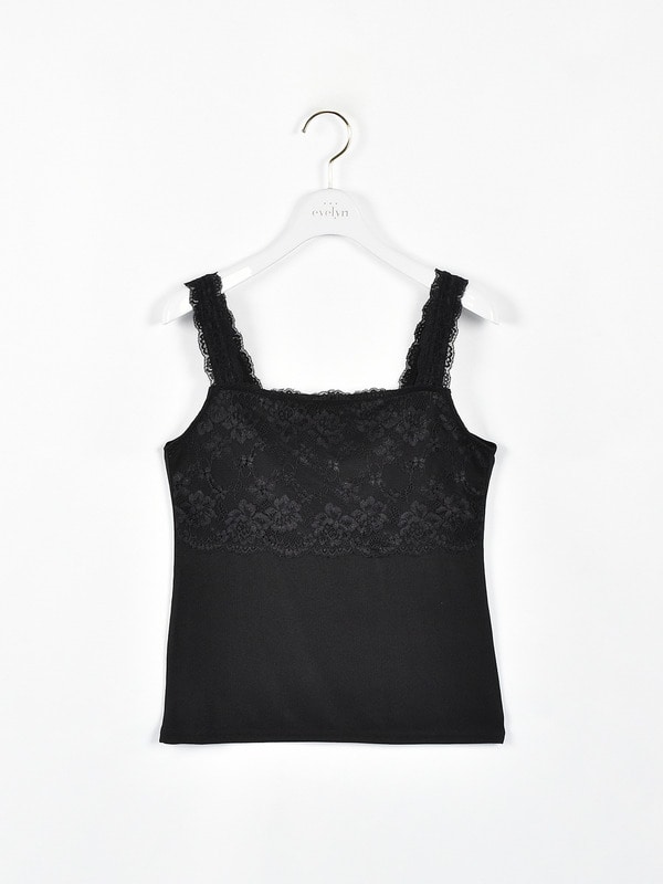 レースキャミソール 詳細画像 ブラック 1