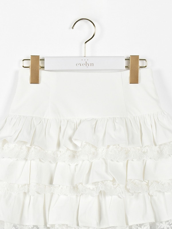 ティアードレーススカート 詳細画像 ブラック 16