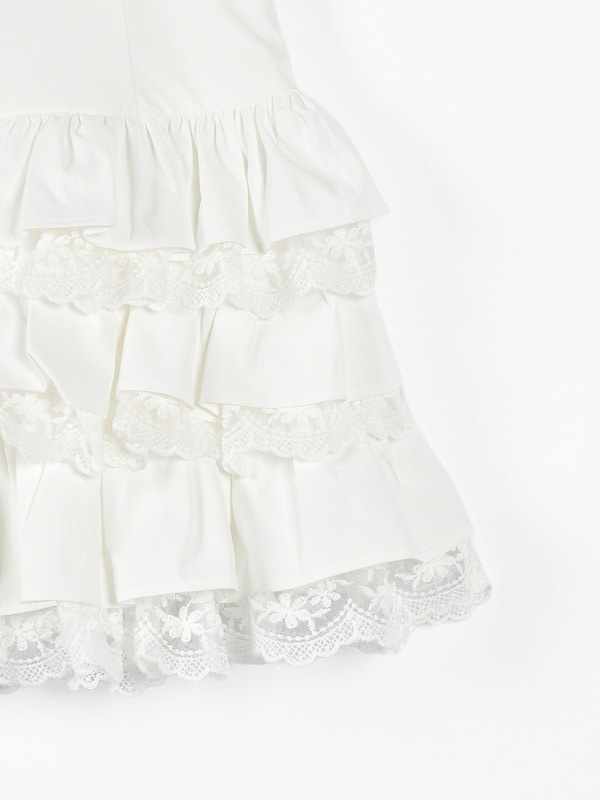 ティアードレーススカート 詳細画像 ブラック 16