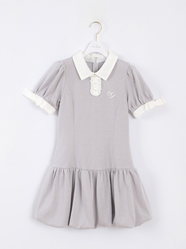 バルーンポロミニワンピース 詳細画像 アイスグレイ 1