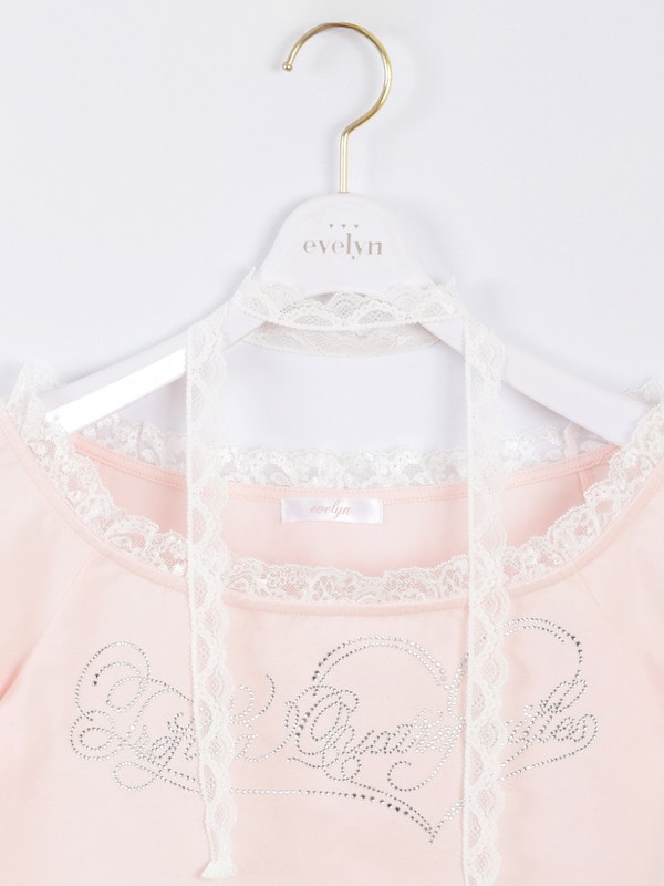 ラインストーンショートTシャツ 詳細画像 ブラック 16