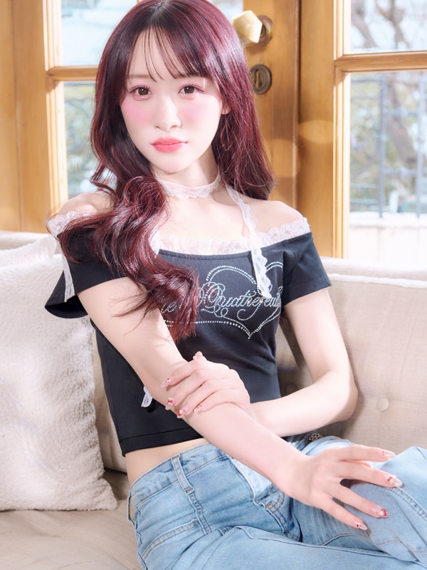 ラインストーンショートTシャツ 詳細画像 ブラック 16