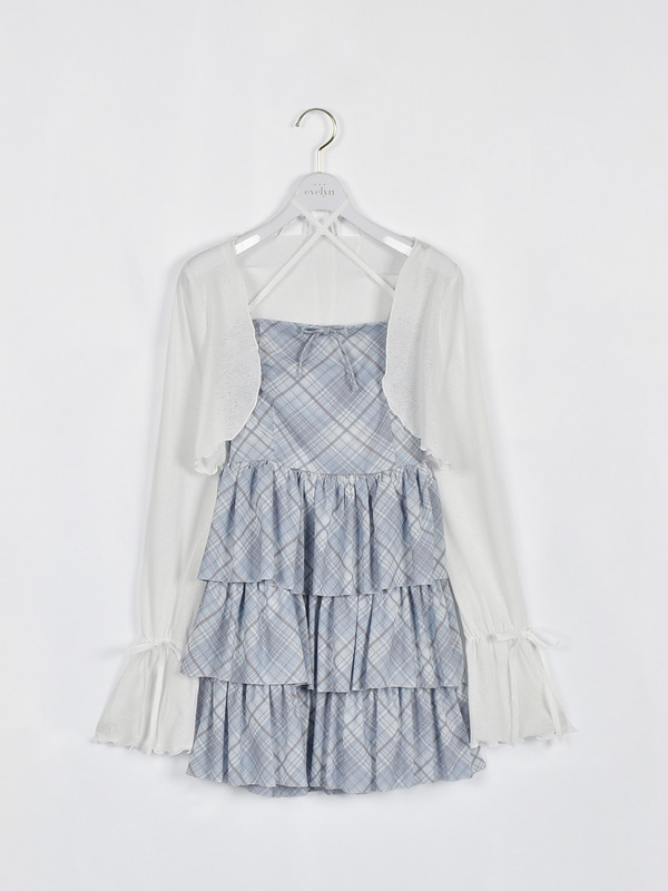 ティアードチェックセットアップ 詳細画像 ブラック 16