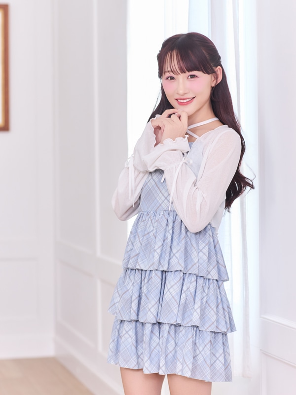 ティアードチェックセットアップ 詳細画像 ブラック 16