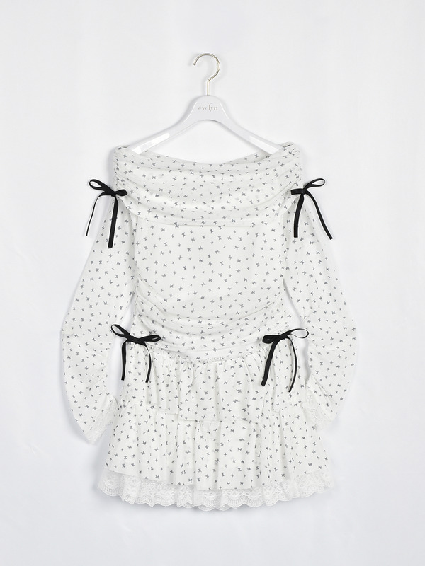 オフショルチュールセット 詳細画像 オフホワイトブラック 1