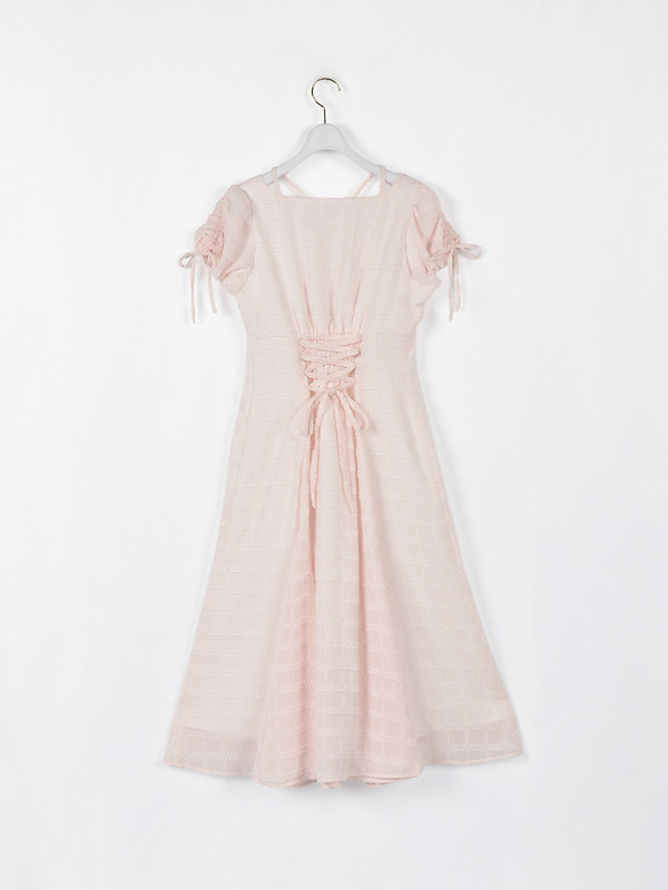 ラメギャザーロングワンピース 詳細画像 アイスブルー 16