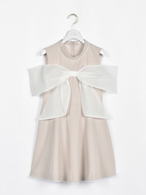 ビッグリボンフレアミニワンピース