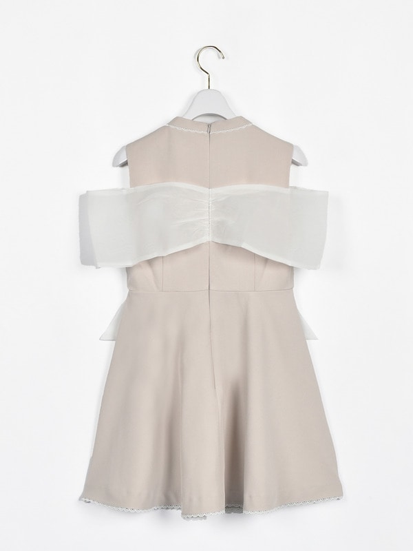 ビッグリボンフレアミニワンピース 詳細画像 チャコール 16