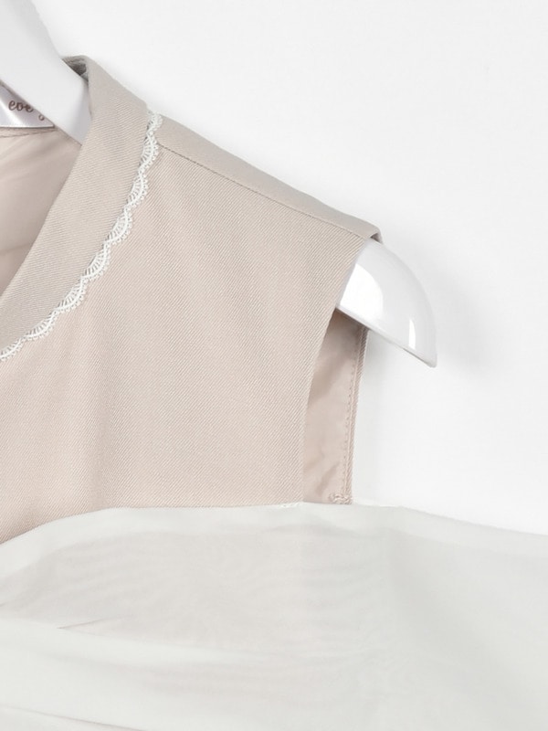 ビッグリボンフレアミニワンピース 詳細画像 チャコール 16