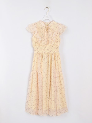 オリジナルフラワーフリルワンピース