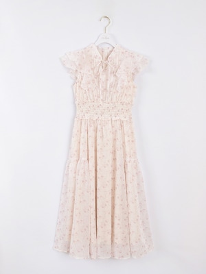 オリジナルフラワーフリルワンピース