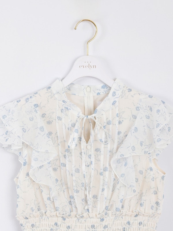 オリジナルフラワーフリルワンピース 詳細画像 イエロー 16