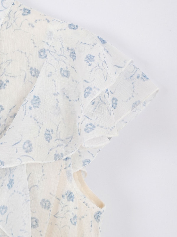 オリジナルフラワーフリルワンピース 詳細画像 イエロー 16