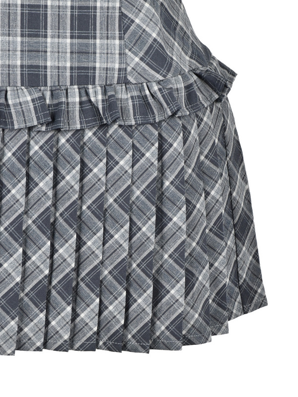 Front Ribbon Cami Choker Knit Set 詳細画像 ベージュ 16