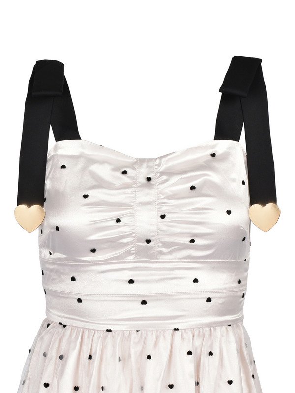 Shoulder Ribbon Heart Tulle Onepiece 詳細画像 ブラック 16