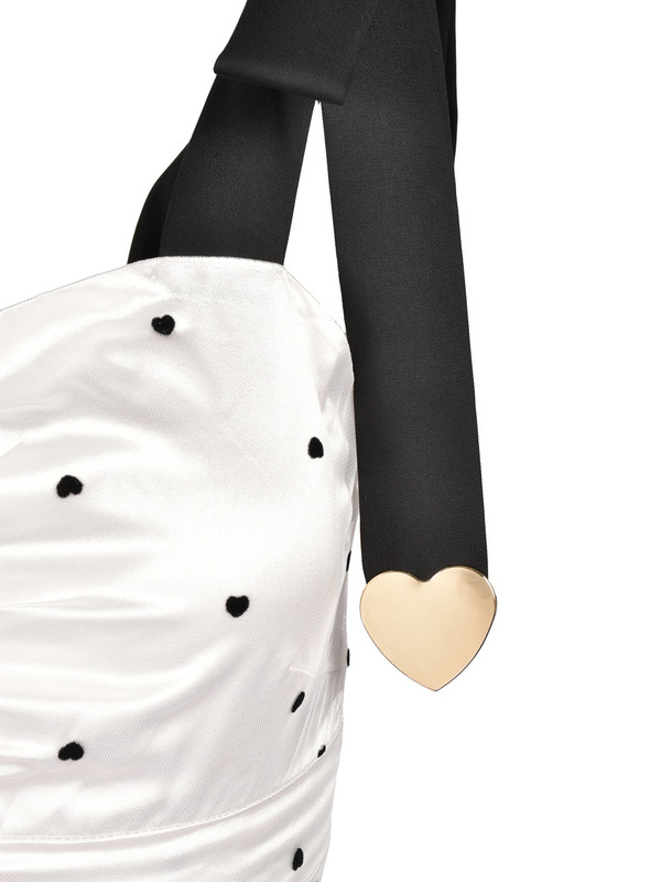 Shoulder Ribbon Heart Tulle Onepiece 詳細画像 ブラック 16