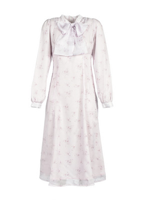 Original Flower Ribbon Flare Onepiece