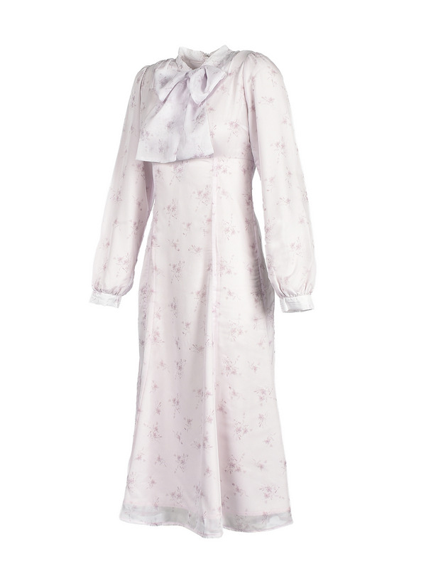 Original Flower Ribbon Flare Onepiece 詳細画像 アイスグレイ 16