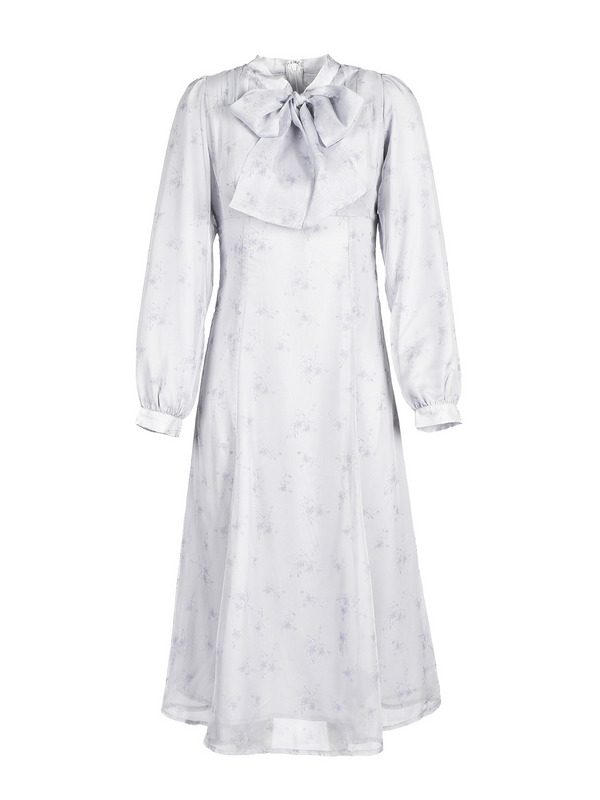 Original Flower Ribbon Flare Onepiece 詳細画像 アイスグレイ 1