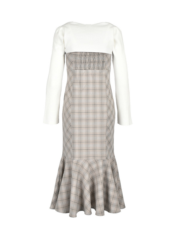 Check Mermaid Onepiece *Ribbon Bolero	 詳細画像 チャコール 16