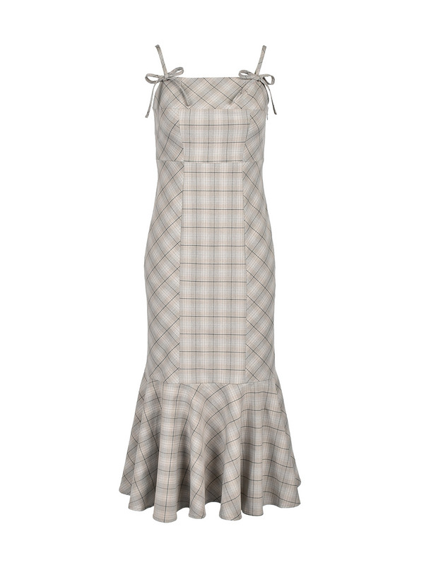 Check Mermaid Onepiece *Ribbon Bolero	 詳細画像 チャコール 16