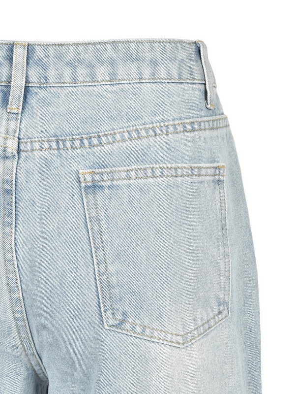 Damage Bijou Wide Denim 詳細画像 サックス 16