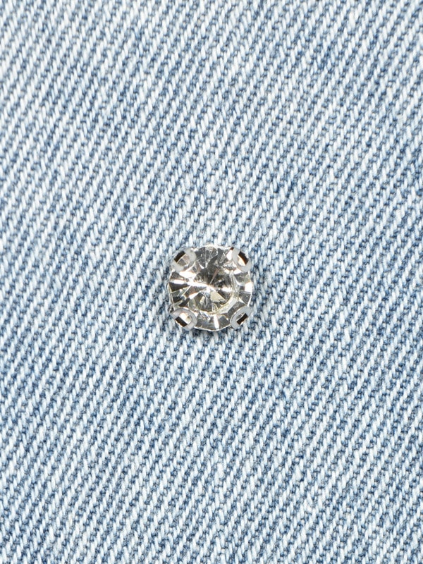 Damage Bijou Wide Denim 詳細画像 サックス 16