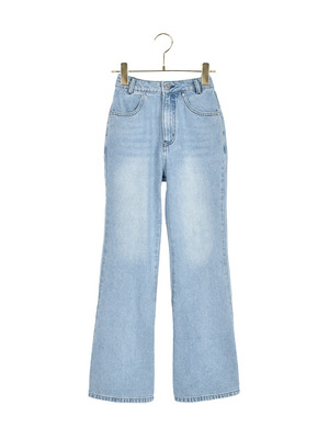 Hem Flare Fit Denim Pants