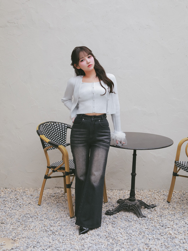 Hem Flare Fit Denim Pants 詳細画像 サックス 16