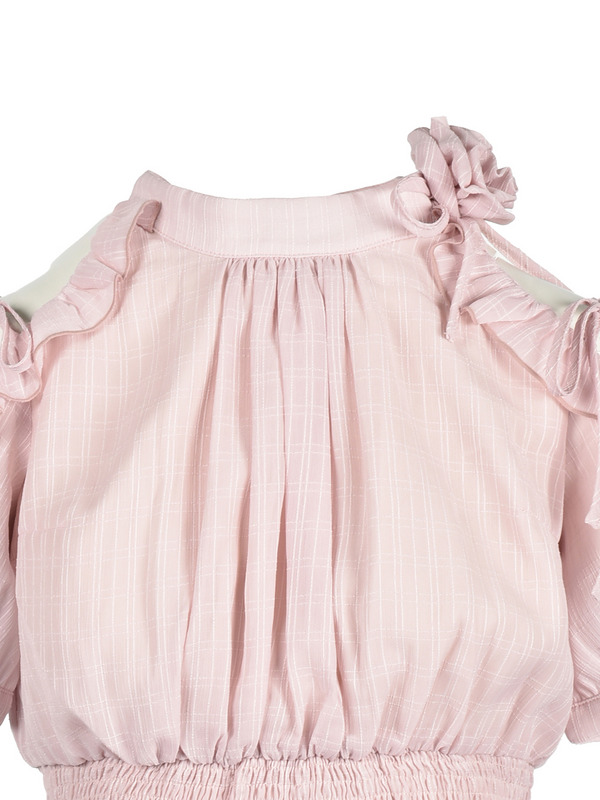 Rose American Sleeve Blouse 詳細画像 ブラック 16