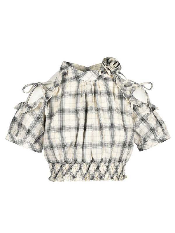 Rose American Sleeve Blouse 詳細画像 オフホワイト 1