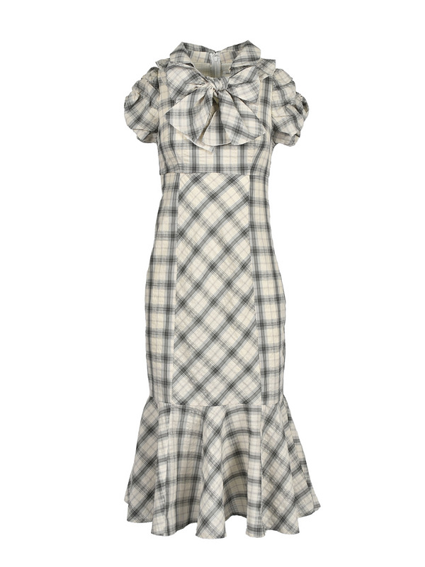 Frill Gather Mermaid Onepiece 詳細画像 オフホワイト 1